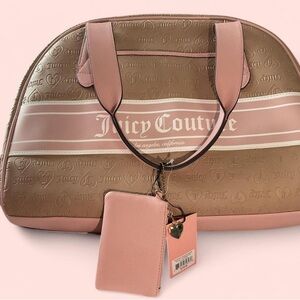 Juicy Couture Pink and Brown Women's Bag